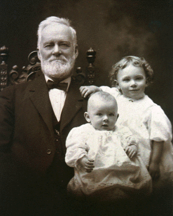 photo of Moses and his
grandchildren