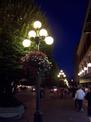 Streetlights and hanging baskets in Victoria
